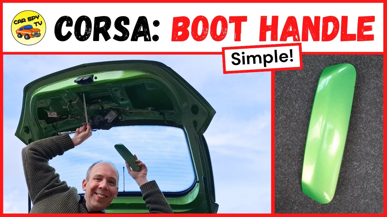 Vauxhall Corsa D: How To Replace Boot Handle / Boot Switch (Opel Corsa D)