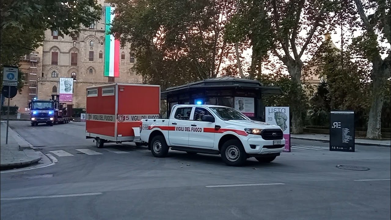 vigili del fuoco Palermo: [COLONNA MOBILE IN EMERGENZA]