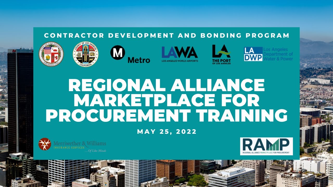 CDABP and City of Los Angeles: Regional Alliance Marketplace for Procurement (RAMP) Training Webinar