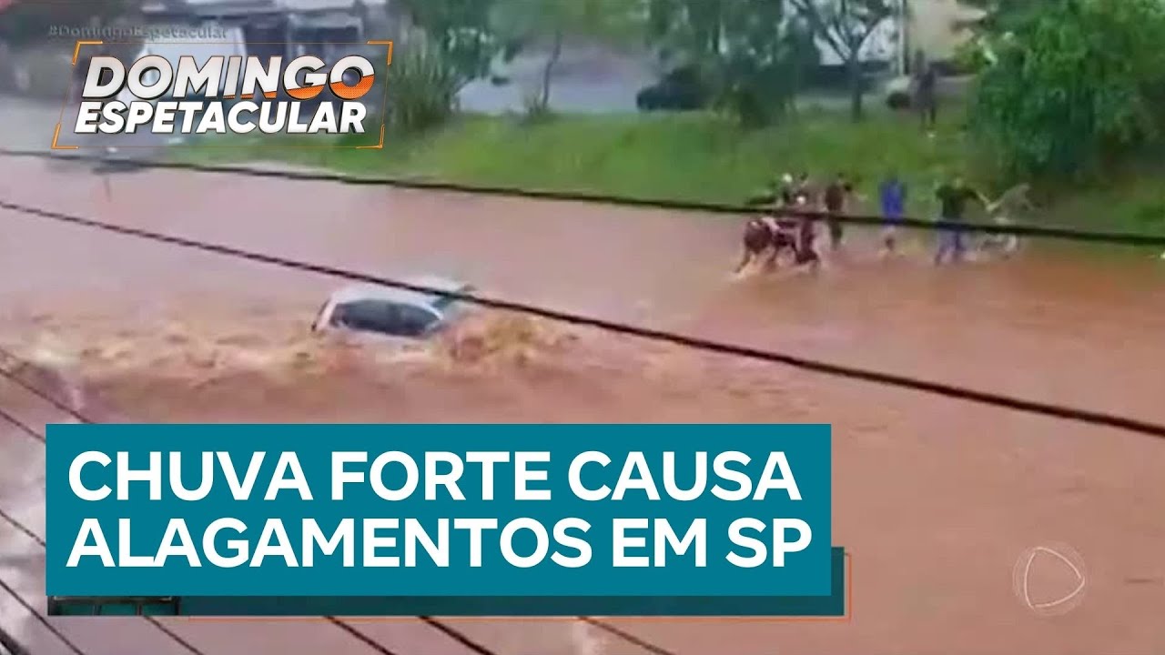 Chuva forte causa alagamentos em São Paulo e região metropolitana