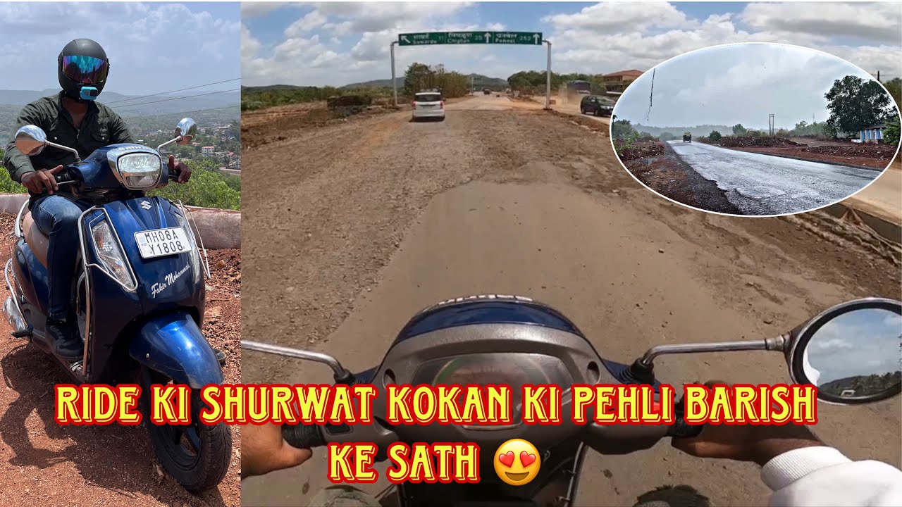 Access 125 Leke Nikal Gaya Ride Pe |Kokan ki Pehli Barish | Rahid Solkar Vlogs