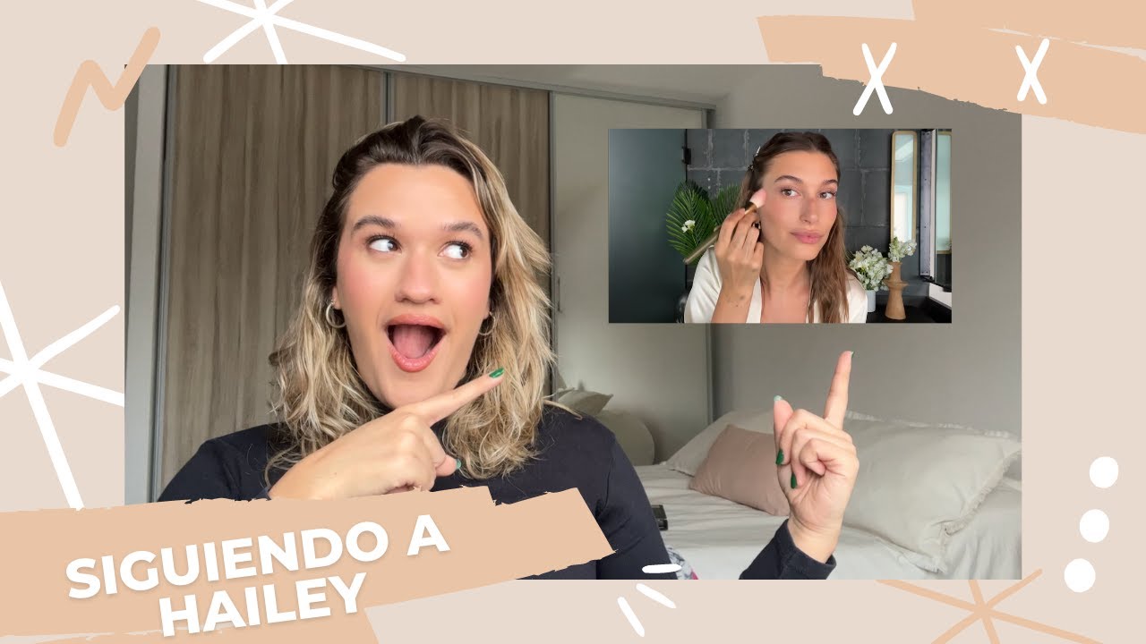 Siguiendo la rutina de maquillaje de Hailey Bieber! | Luli Ruiz