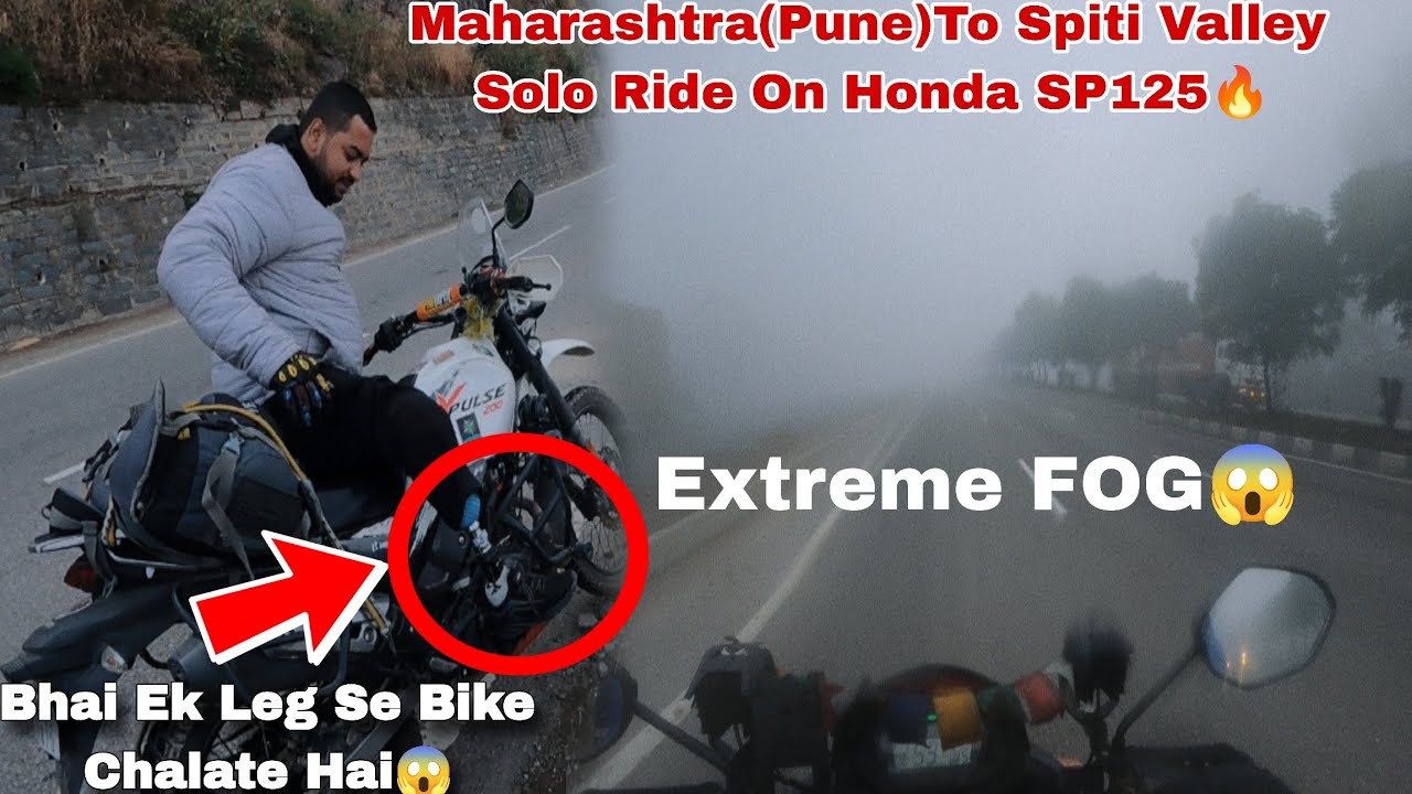 EP6 Kurukshetra To Narkanda🔥 Ajj Fog mai vat lag gayi😨Kuch nai dikh raha agge...😱😨Solo Ride🔥