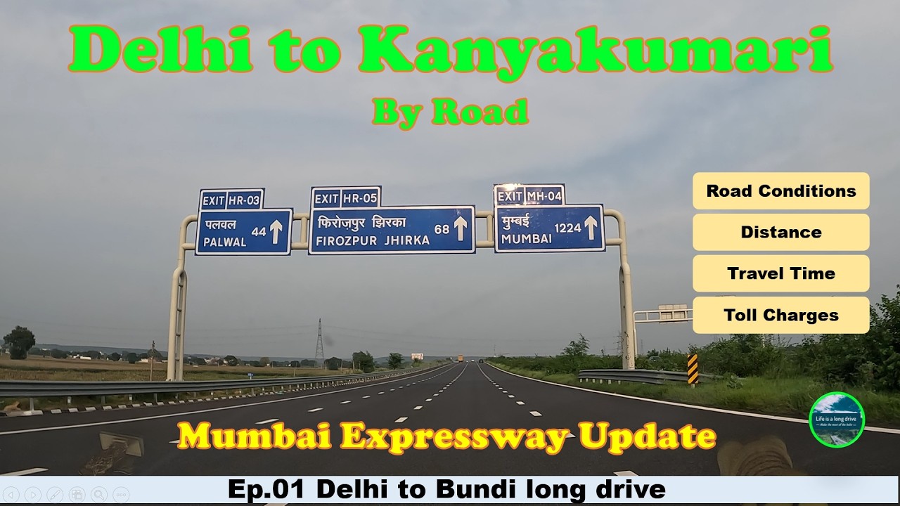Delhi to Kanyakumari by road | Mumbai Expressway Update | Roadtrips