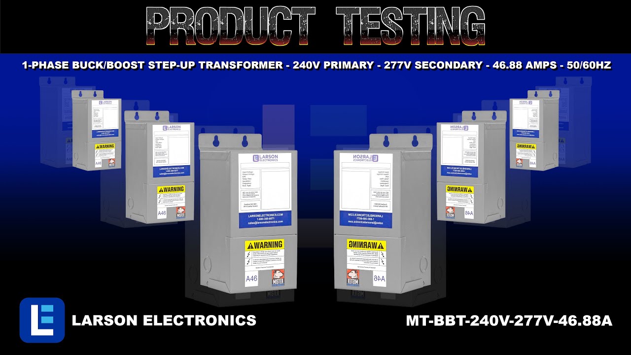 1-Phase Buck/Boost Step-Up Transformer - 240V Primary - 277V Secondary - 46.88 Amps - 50/60Hz