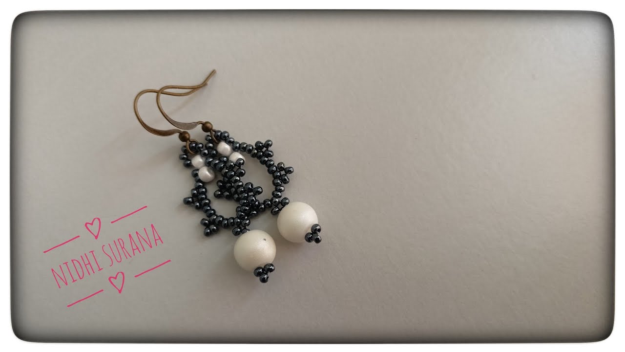 Pretty Gift/Cute Little Earrings/Jewelry making Tutorial/Aretes Tutorial diy