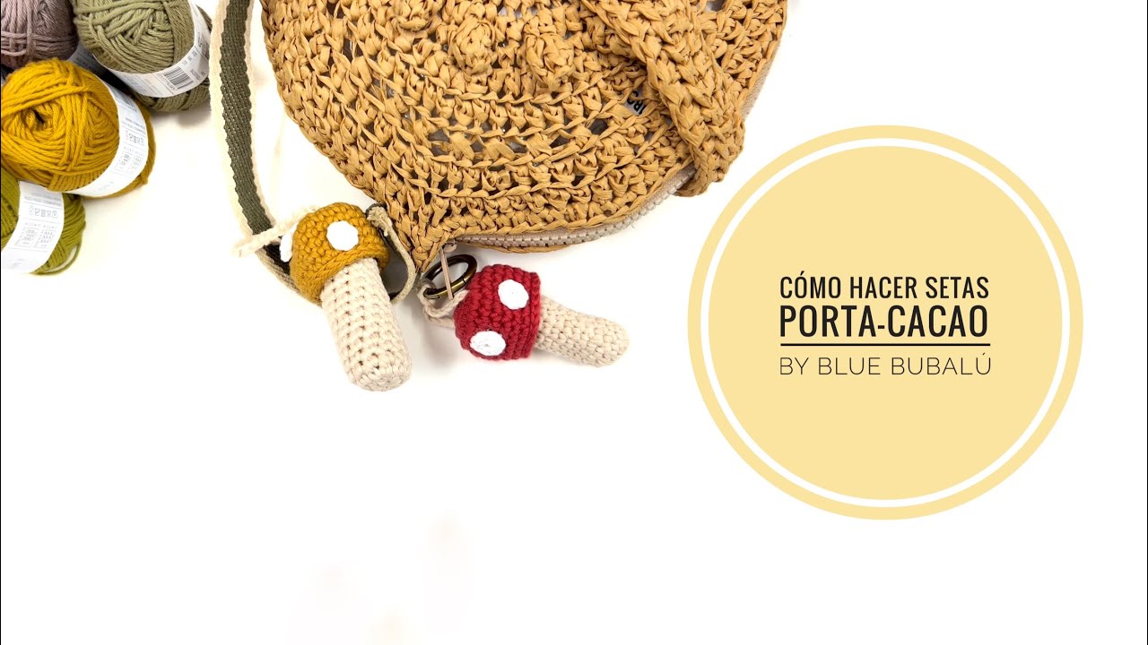 Cómo hacer setas porta-cacao de ganchillo by Blue Bubalú