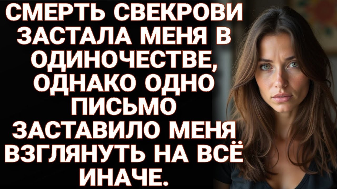 Как одно письмо от свекрови, полученное после её смерти, изменило мою судьбу