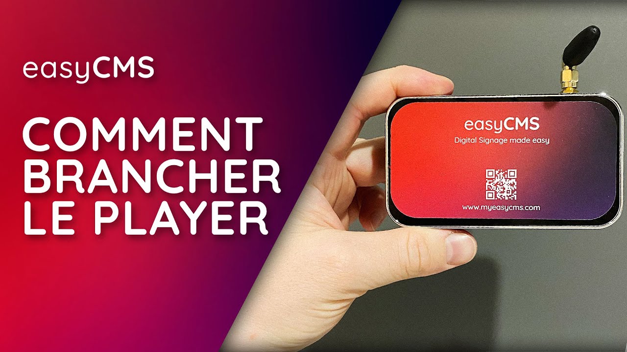 easyCMS - Brancher le player Android