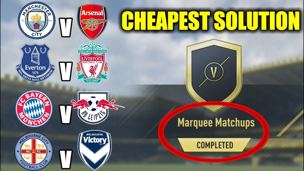 Marquee Matchups SBC Cheapest Solution | Squad Building Challenge | FIFA 17