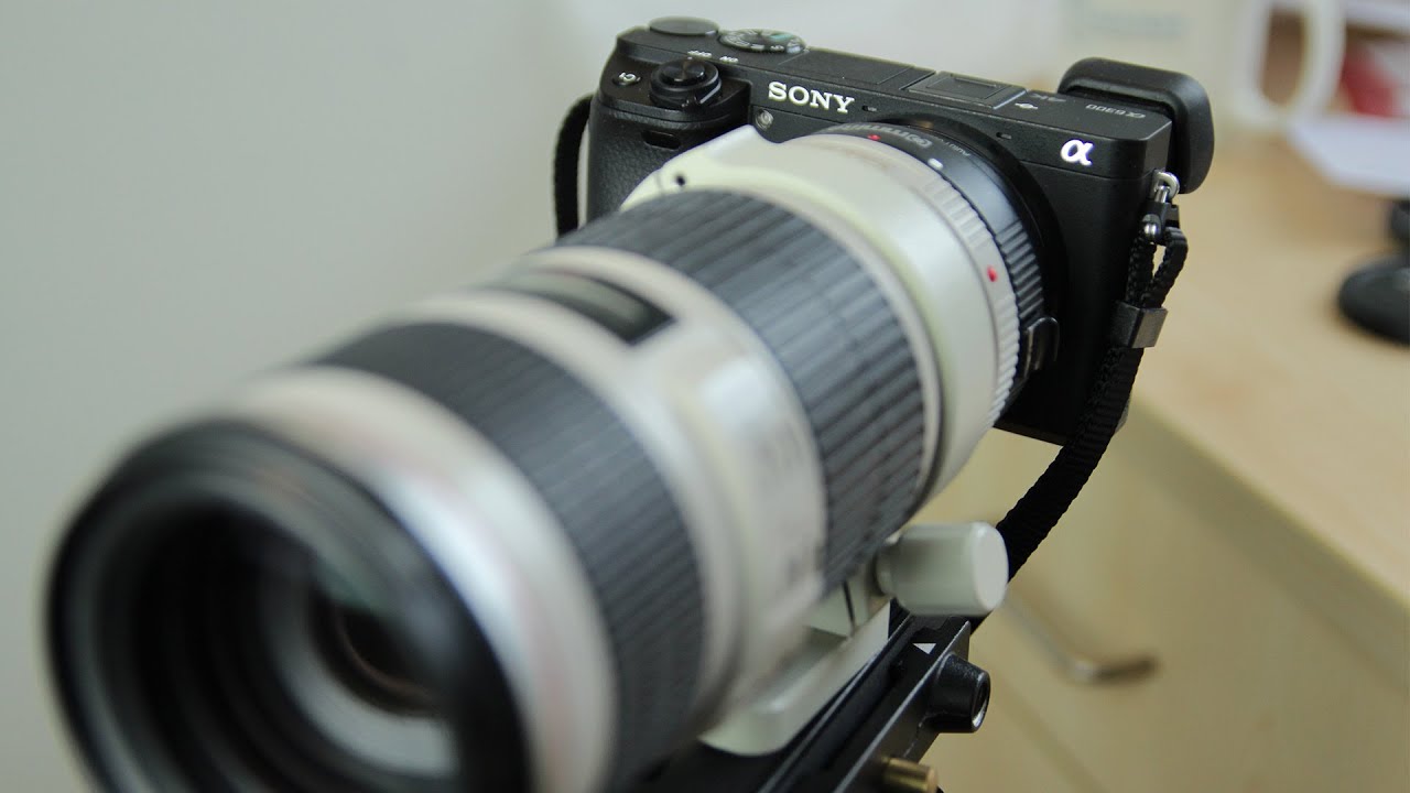 Commlite Adapter for Canon EF to E-Mount on Sony a6300