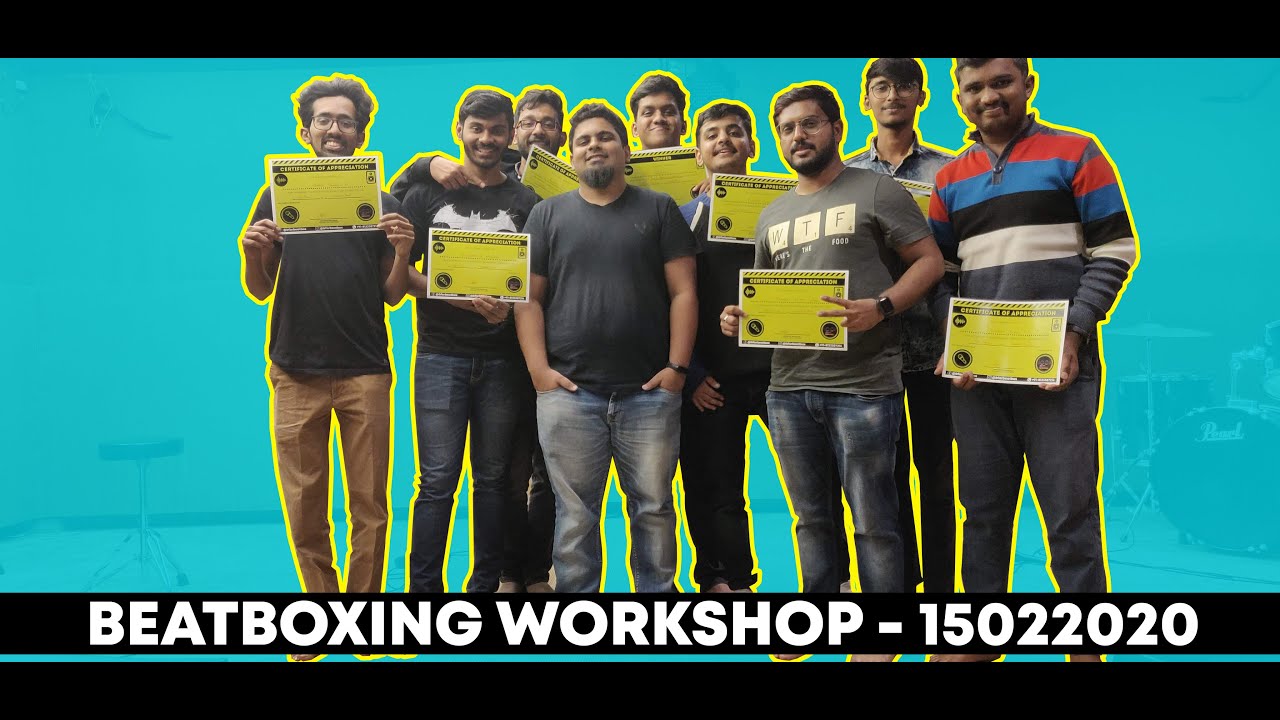 BEATBOXING WORKSHOP by ABHISHEK BHASKAR at SHAALE, Bangalore | AFTERMOVIE | BEST BEATBOX Samples |