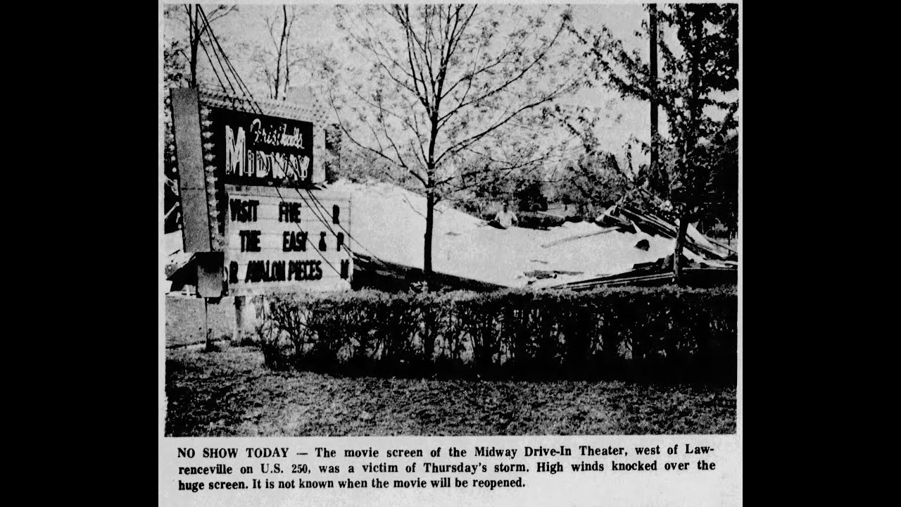 Devastating Tornado Hits Vincennes Indiana , and Lawrenceville Illinois. May 6 1971.