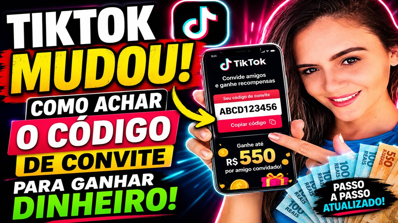 TIKTOK MUDOU! Como Achar o C&oacute;digo de Convite Para Ganhar Dinheiro