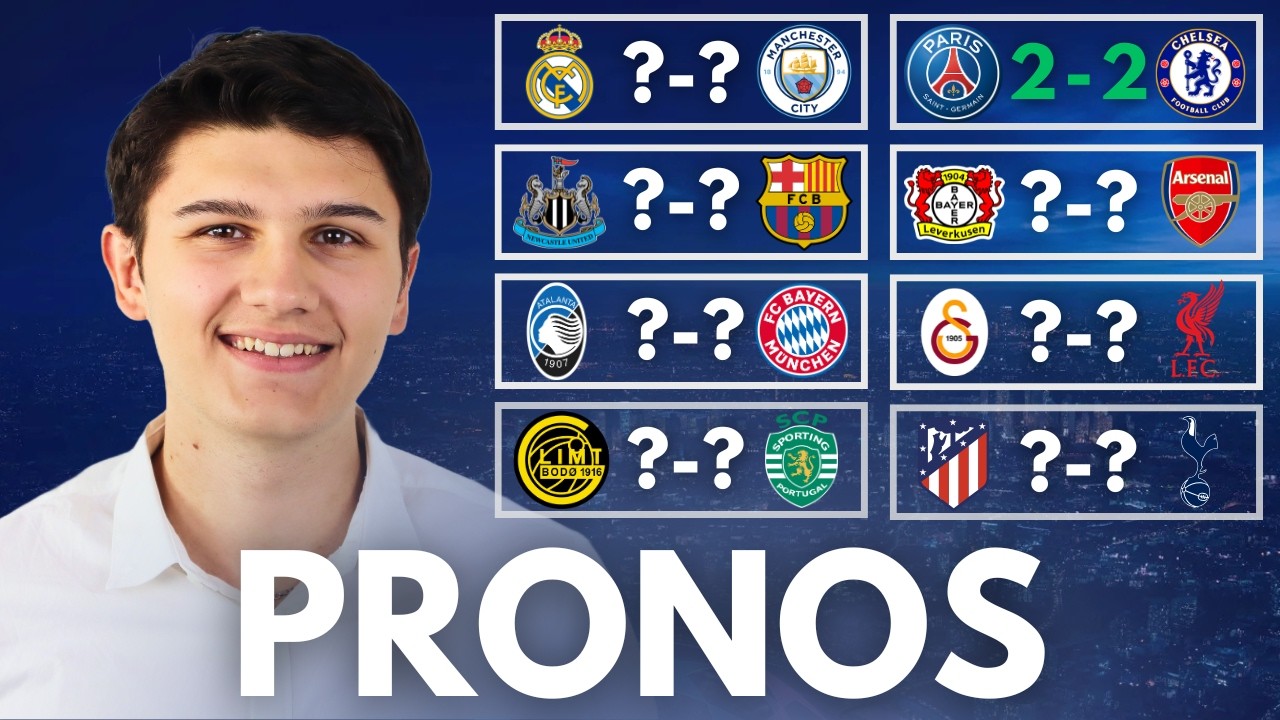 🏆 Ligue des Champions - 8es de finale : MES 8 PRONOS. (PSG, Real, Barça...)
