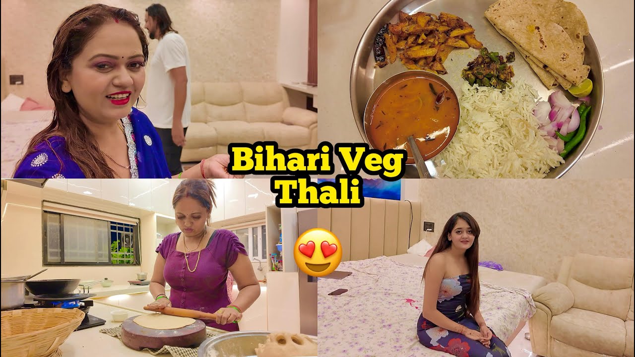 Mummy Ne Banai Bihari Style Veg Thali BindassKavya Family