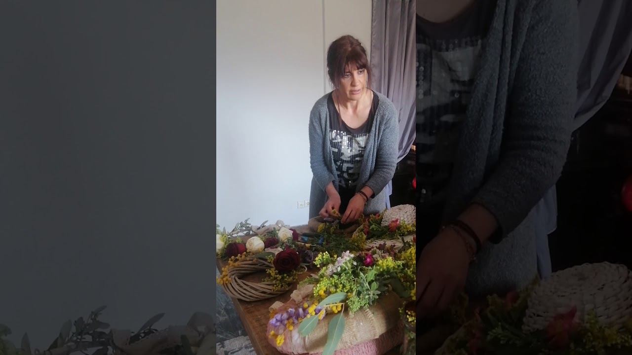 Πως φτιάχνουμε μαγιάτικο στεφάνι|wreath with flowers|tutorialDIY|#fantasy creation