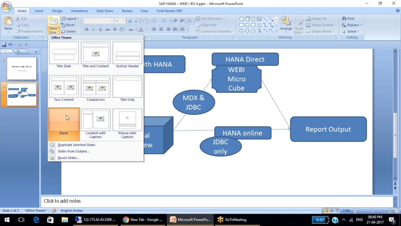 SAP BO 4.2 WEBI HANA Direct and online