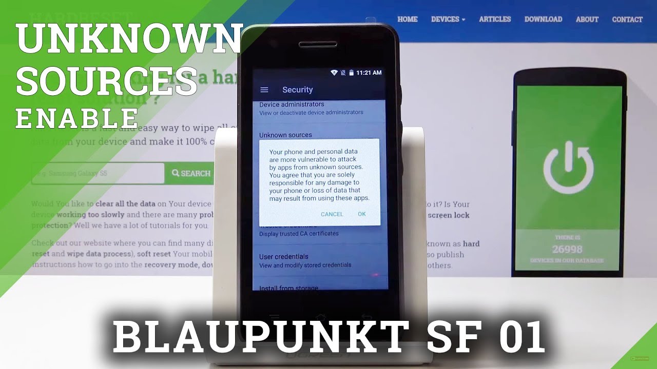 How to Allow App Installation in BLAUPUNKT SF 01 - Enable Unknown Sources
