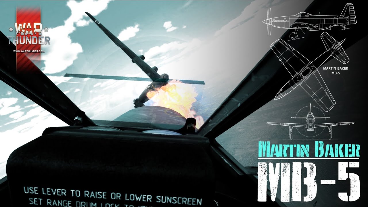 War Thunder | VR Pimax Crystal Light  |  Martin Baker MB-5 Kill Compilation