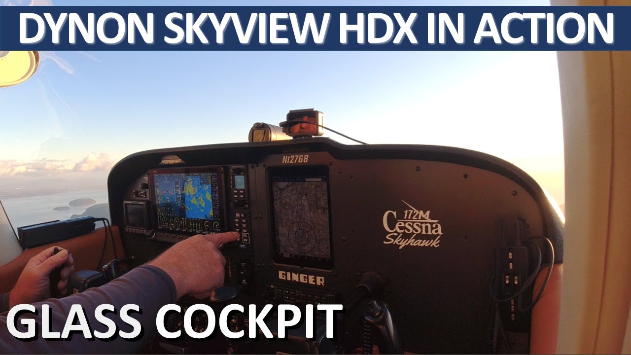 Dynon Skyview HDX In Action | Cessna 172 Glass Cockpit | Technically Advanced Aircraft (TAA)