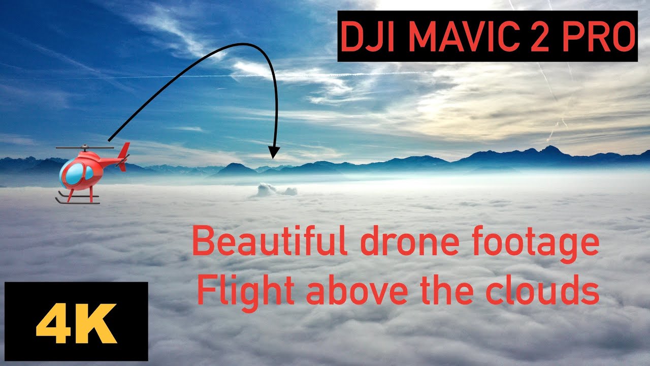 Drohne über den Wolken / Drone above the clouds - DJI MAVIC 2 PRO footage 4K - Rosenheim / Bavaria