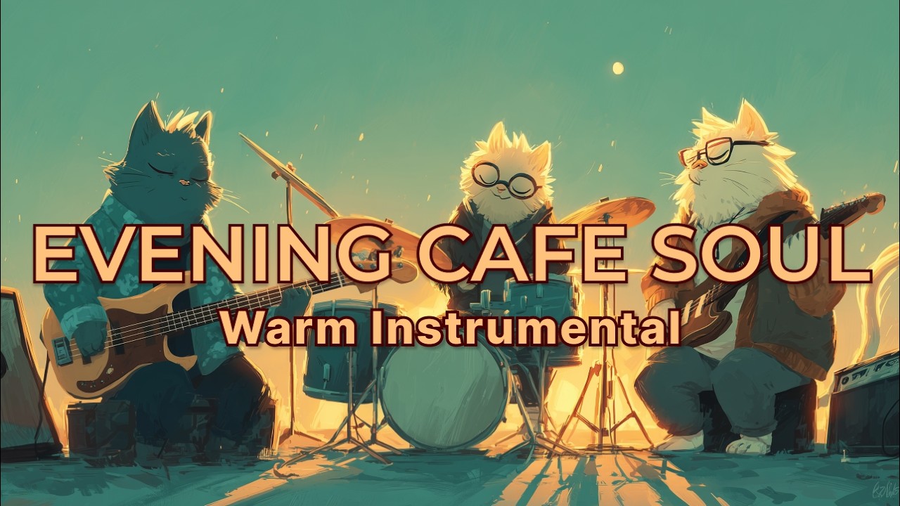 Evening Cafe Soul Instrumentals | Warm Background Music for Relaxing, Study & Night Coffee
