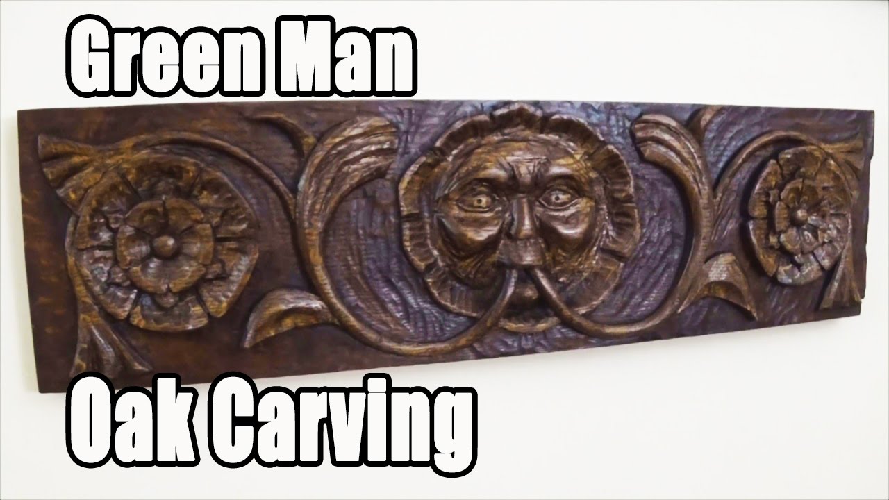 Green Man Wood Carving