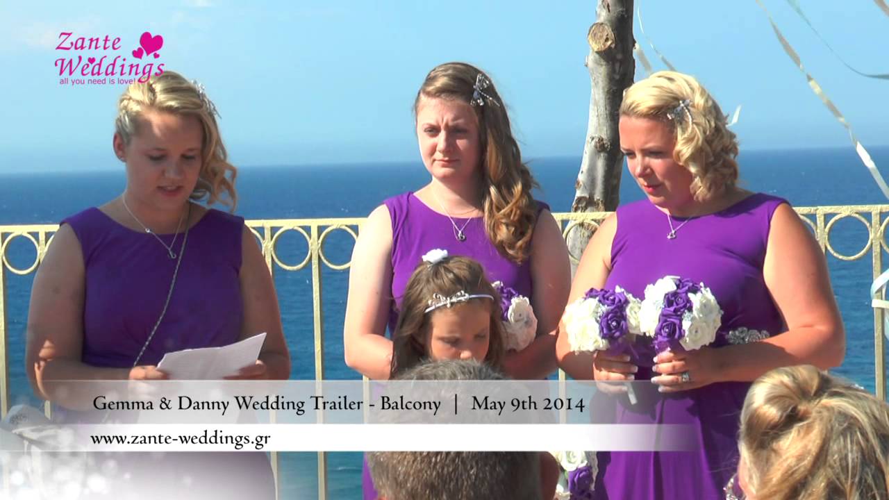 BALCONY WEDDING, Gemma & Danny, Zante Weddings by Tsilivi Travel in Zakynthos