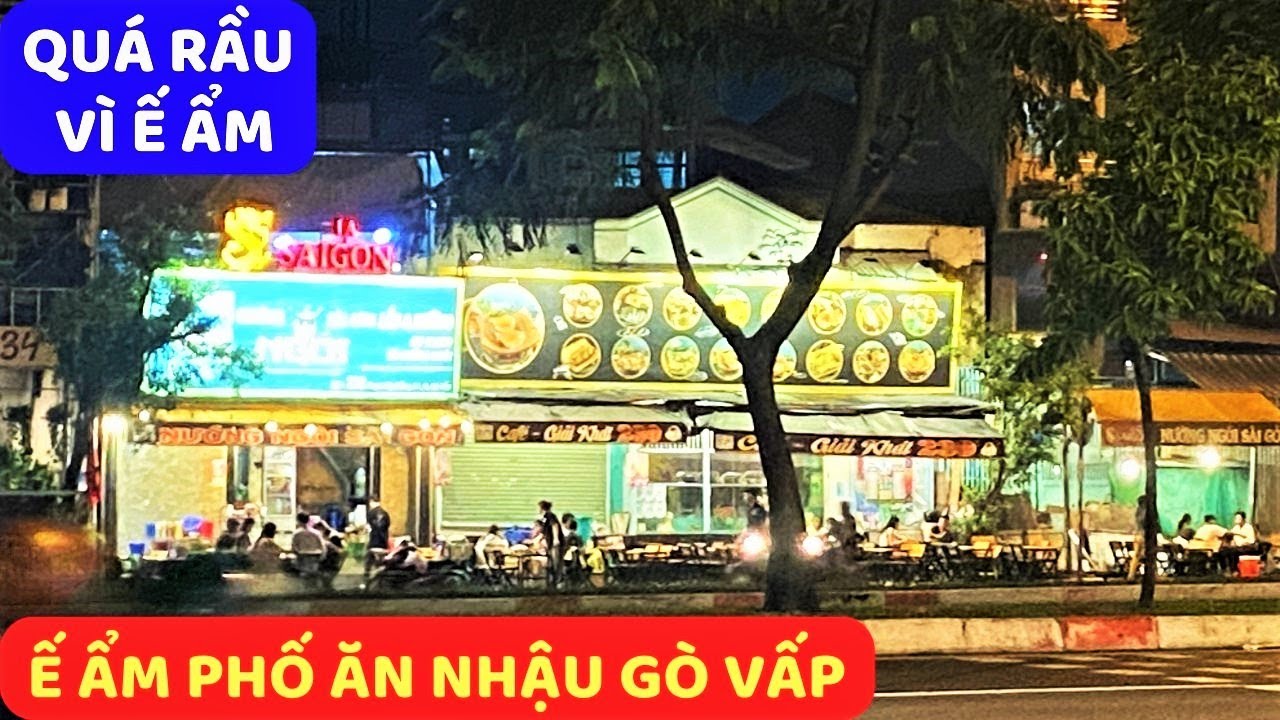 Ế ẩm phố ăn nhậu về đêm đường Phạm Văn Đồng ngã 3 Chú Ía Nguyễn Xí.