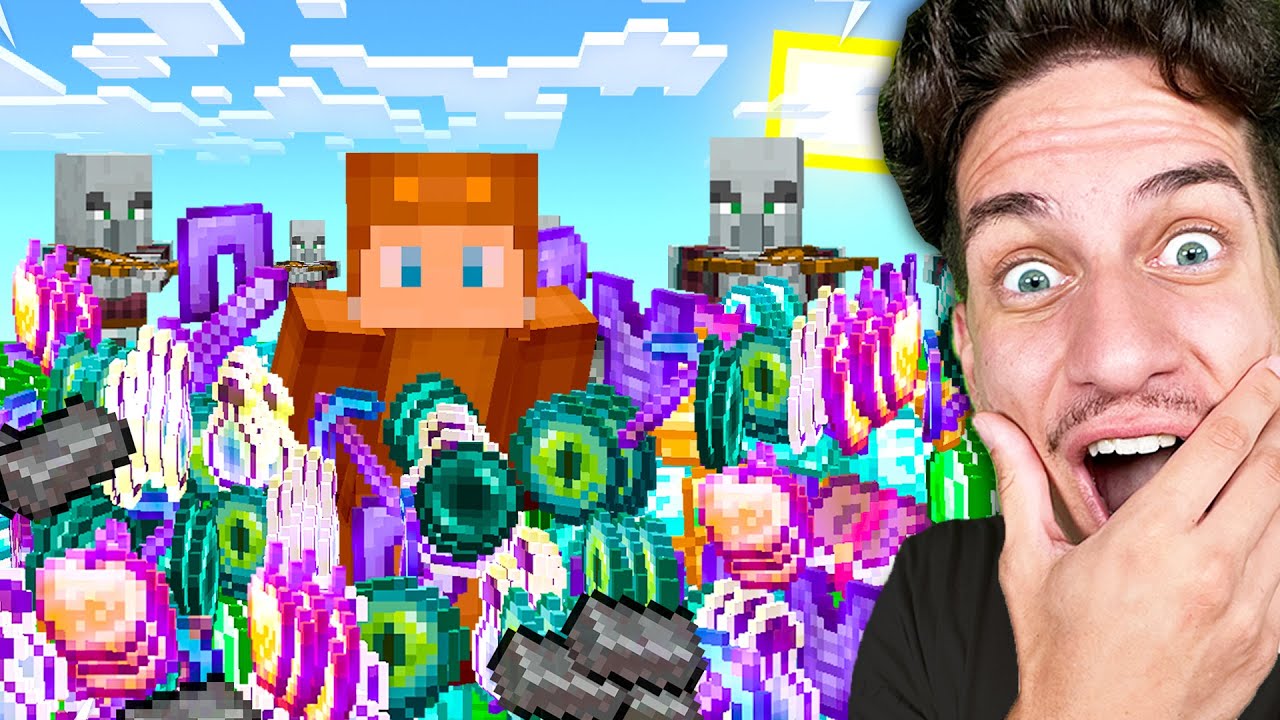 Minecraft, But Damage MULTIPLIES Your INVENTORY!