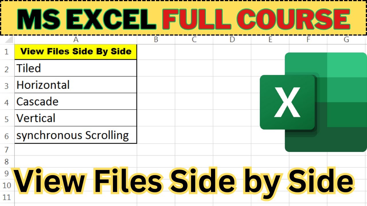 Easily Compare Files Side by Side in Excel