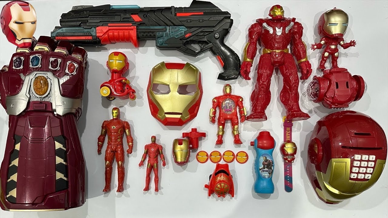 Ultimate Avengers Ironman toy Collection, Infinity Gauntlet, ironman HulkBuster, ironman Piggy Bank