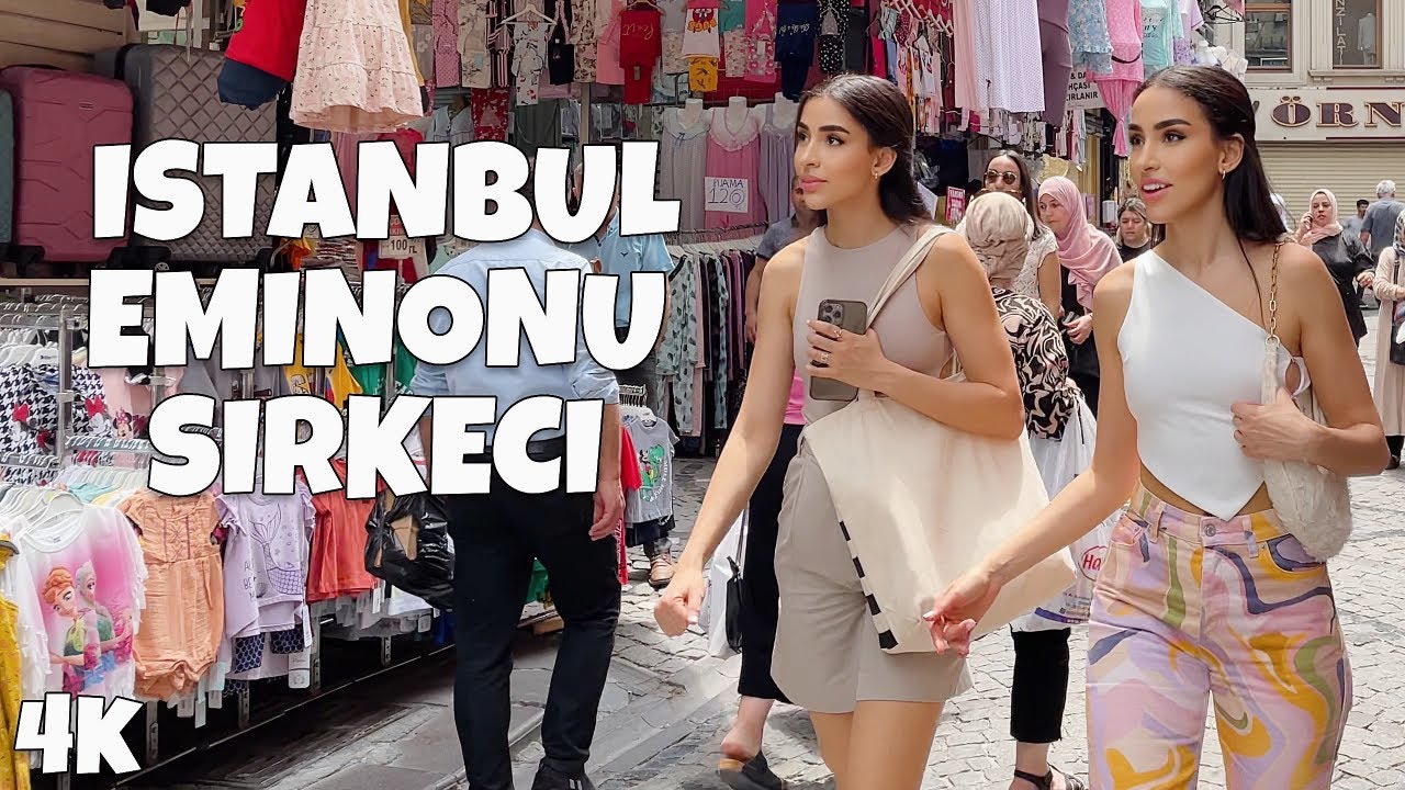 [4K] 🦊 Istanbul Walk 2022 Eminonu and Sirkeci : Walking Tour