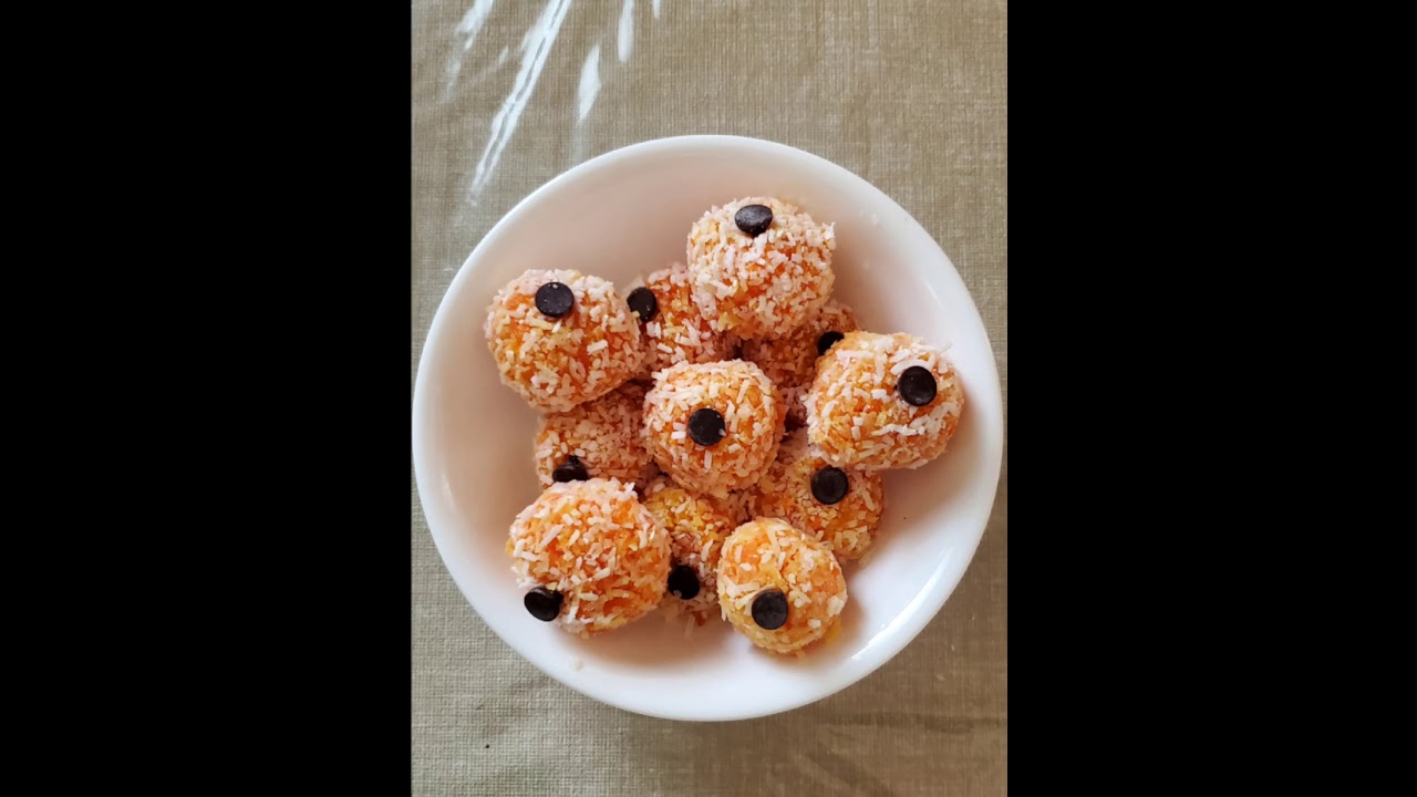 Carrot Coconut Ladoo- A very easy, tasty& a quick recipe