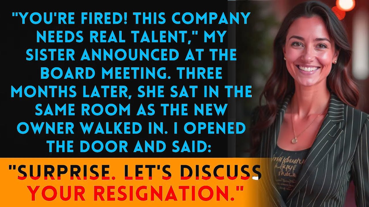 She fired me for “lacking talent”—then I walked in as the company’s new owner.