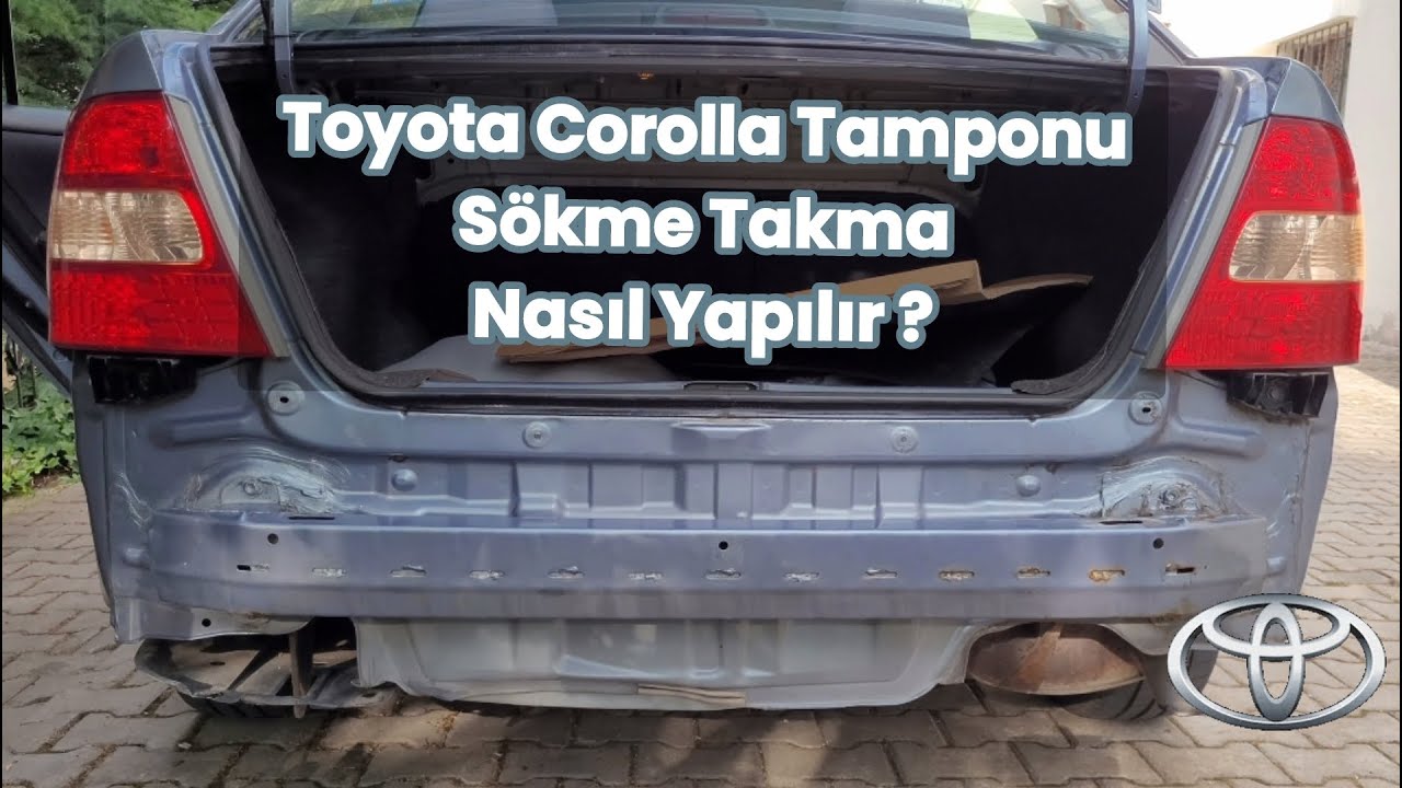 Toyota COROLLA /  Tampon Sökme Takma Kendi Başına Nasıl Yapılır? gerçek çıtır hasar nedir :D