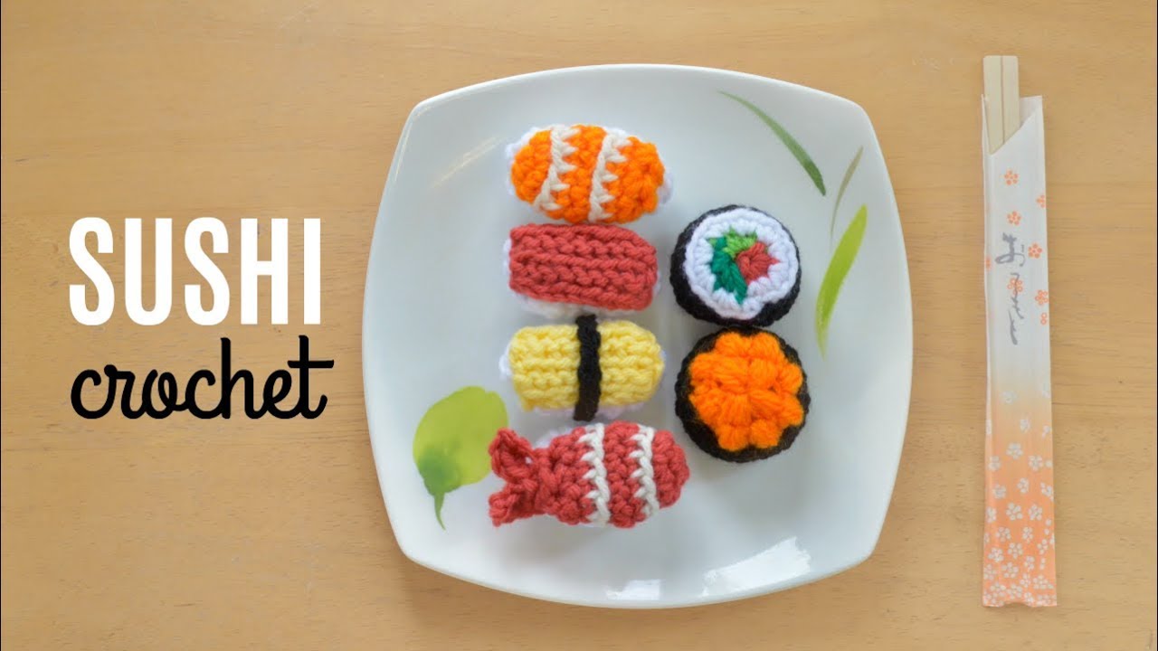 Sushi Crochet Tutorial - Amigurumi Food