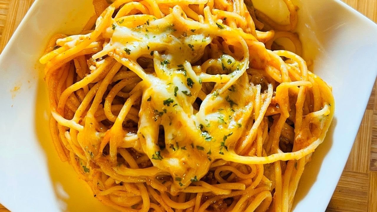 BBQ Spaghetti with Ground Beef