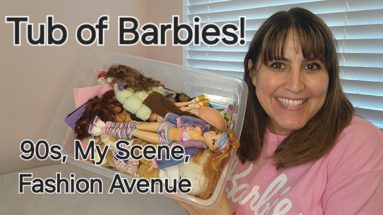 Barbie! Unboxing a Tub of Barbies- 90s, My Scene, Fashion Avenue!