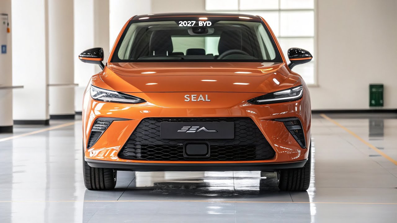 2027 BYD Seal Orange 🟠 Sedã Elétrico Esportivo, Design Futurista e Alta Performance no Brasil