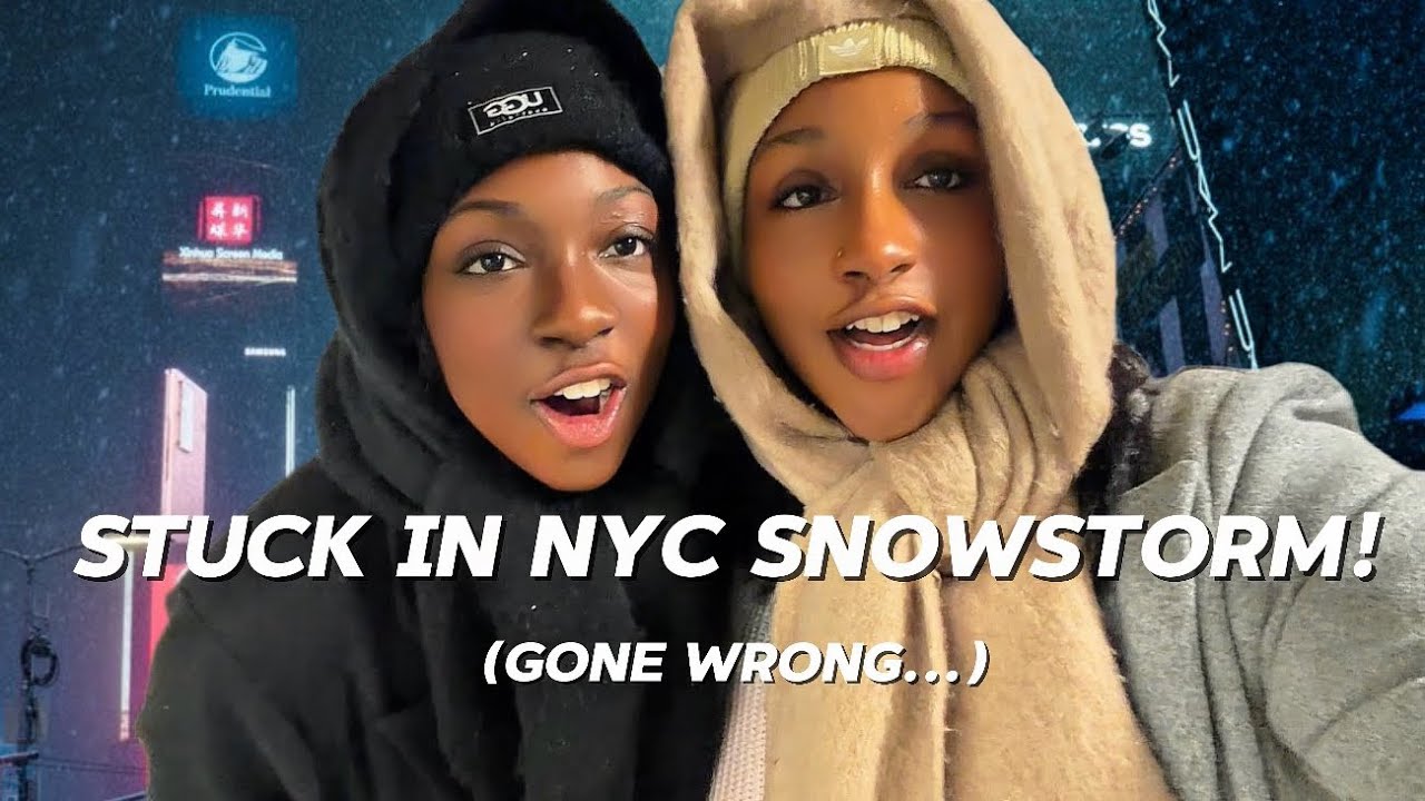 WINTER IN NYC VLOG ❄️🚕 | DESSERT HOPPING, WINDOW SHOPPING, STUCK IN A WINTER STORM, SISTER CHAOS  ✩˚