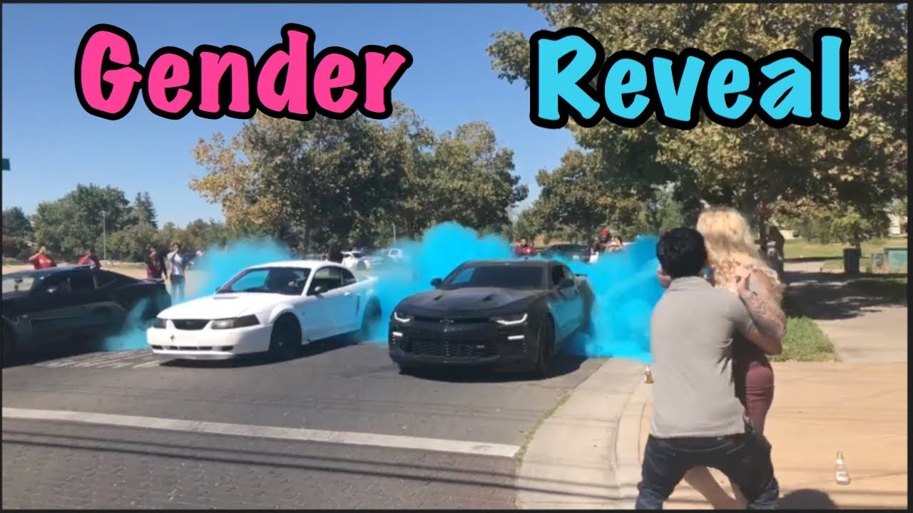 GENDER REVEAL *CAR BURNOUT!!*