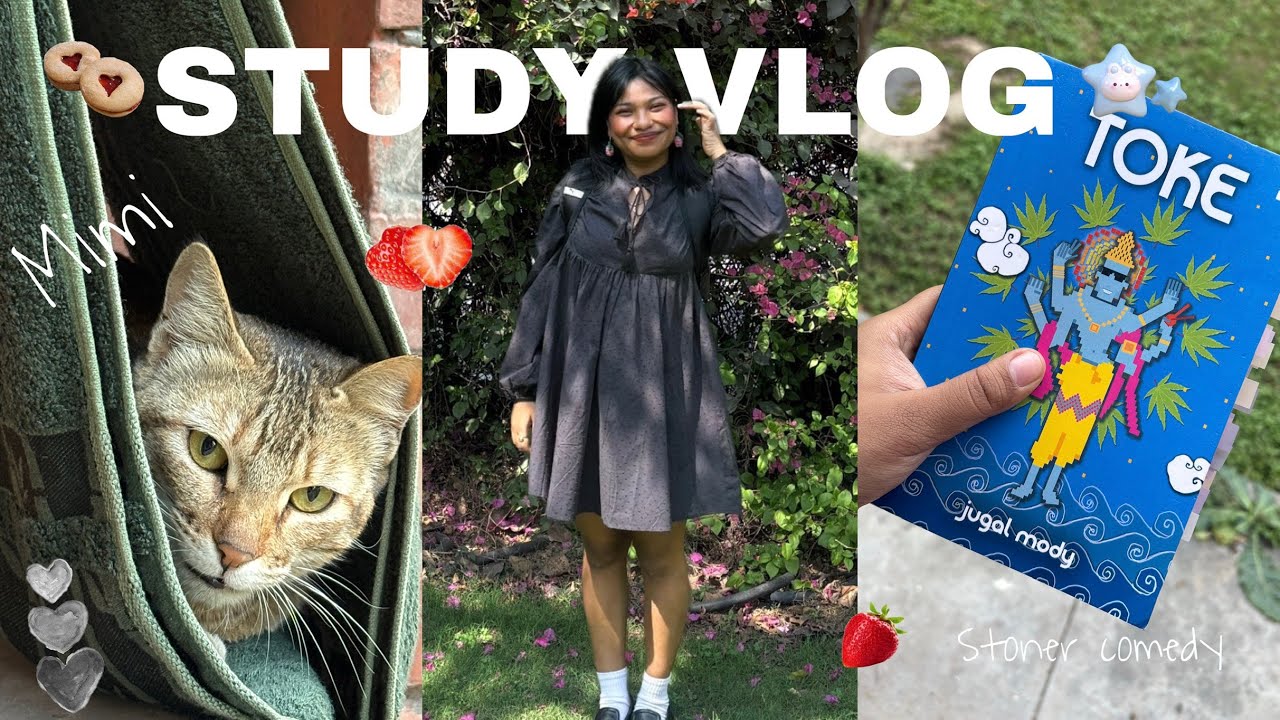 JNU vlog ✍️study motivation, productive week 💻university life and living alone in Delhi 🍓