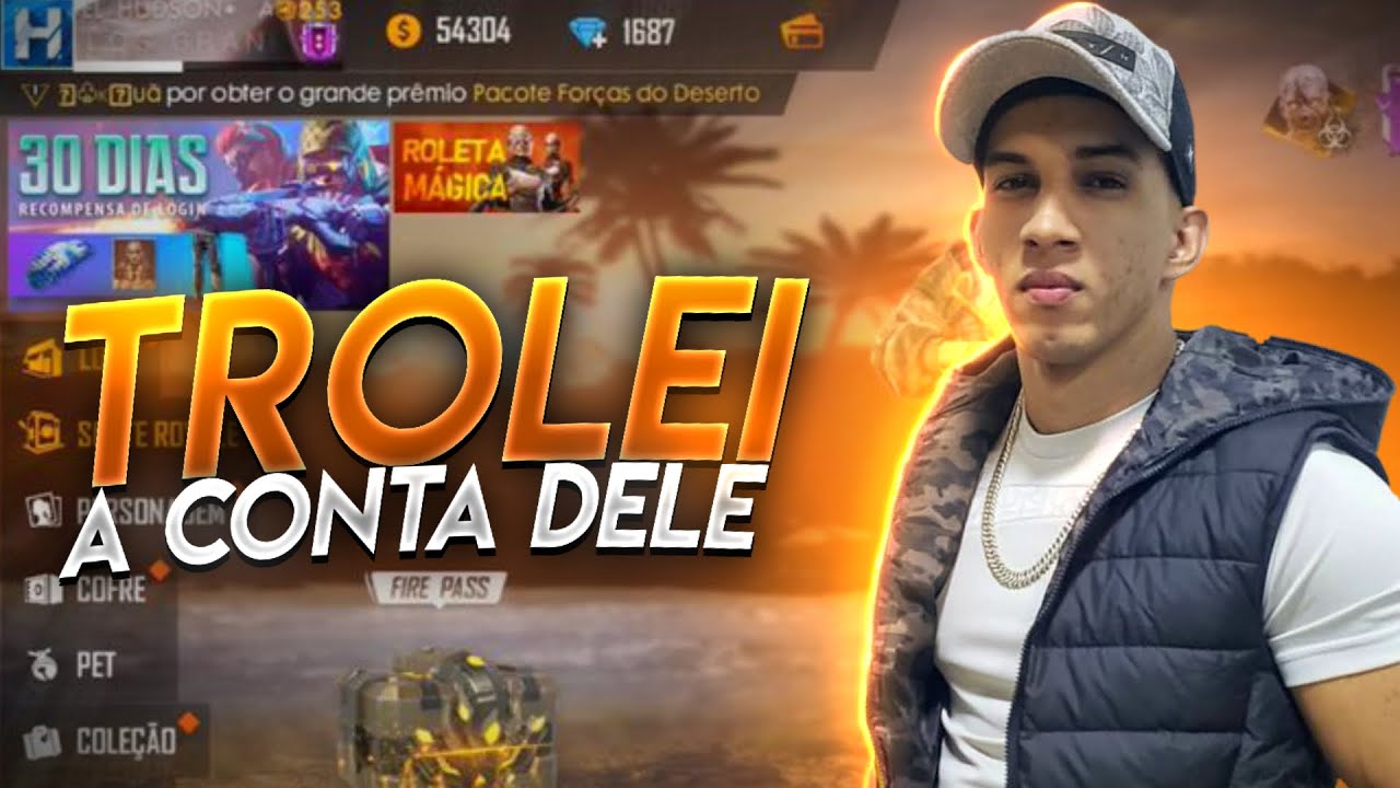 MOSTRANDO A CONTA DO HUDSON OLHA O QUE EU FIZ KKKK. FREE FIRE