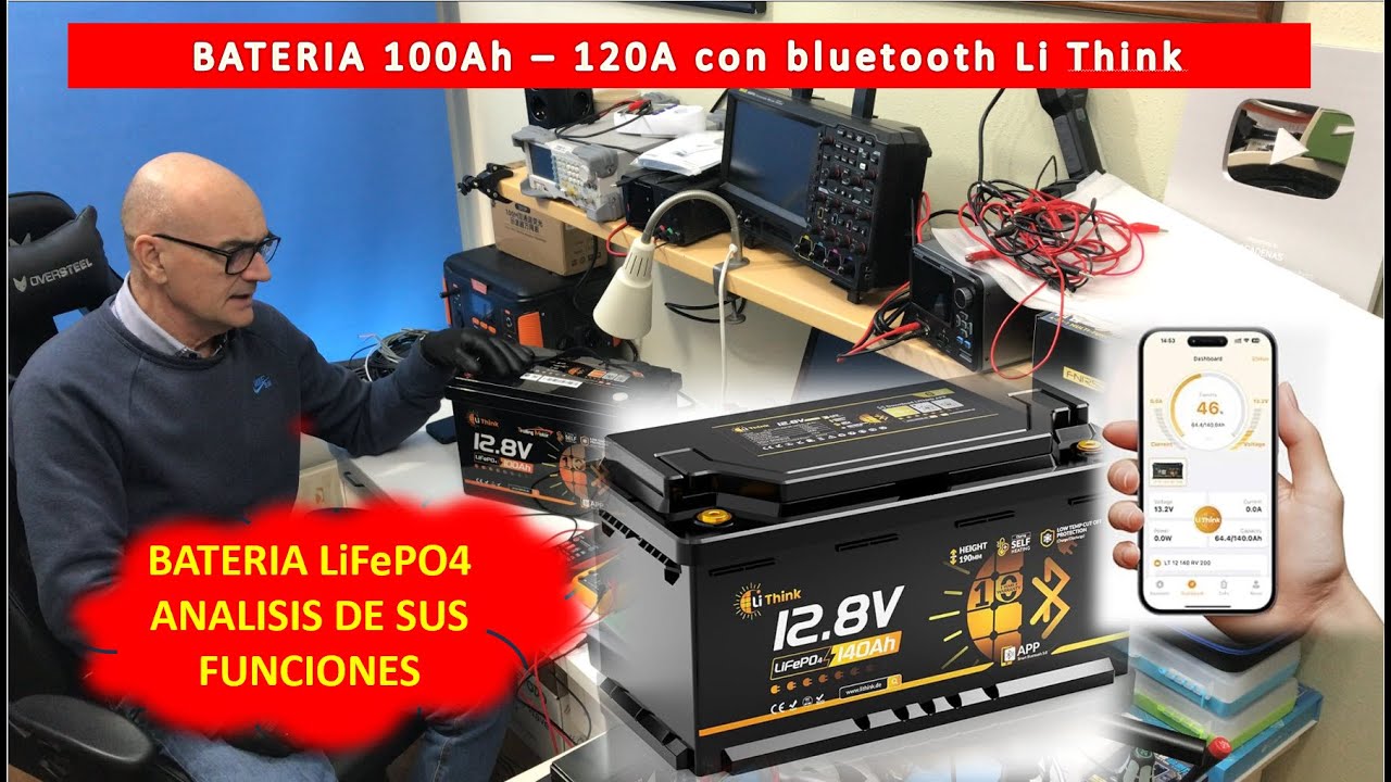 Bateria LiFePO4 100Ah 120A 12,8V  Li Think