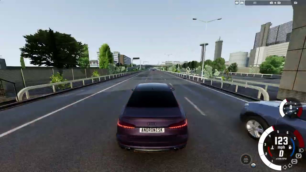 BeamNG Drive Traffic Weaving Gameplay