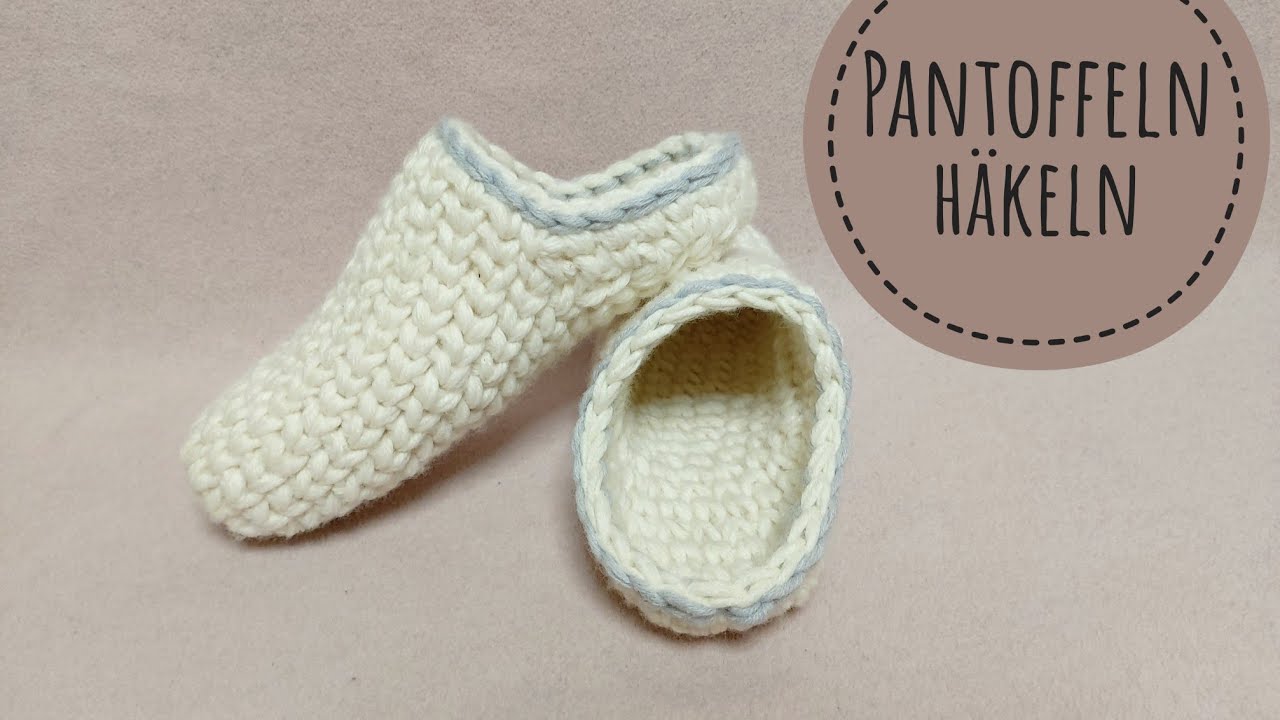 156. Gästeschuhe/Pantoffeln häkeln
