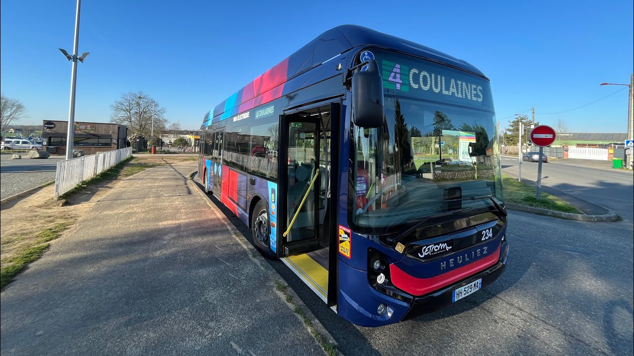 Heuliez-Bus GX337E nouveau bus &eacute;lectrique sur Le Mans
