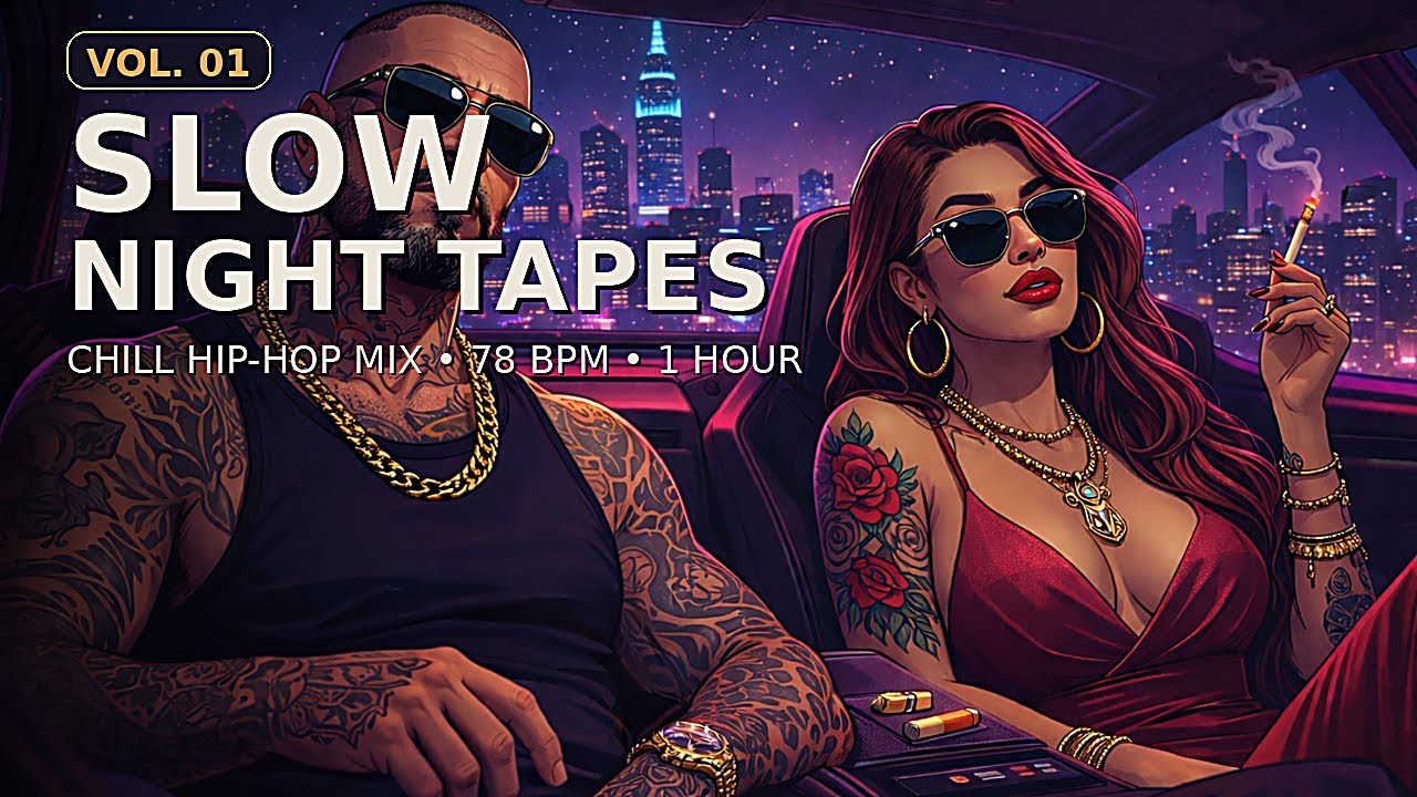 Slow Night Tapes Vol. 01 — Chill Hip-Hop Mix (78 BPM) | 1 Hour